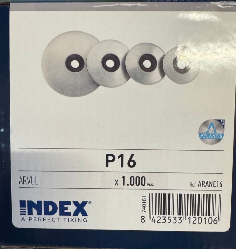 RDL VULCANISEE AVEC JOINT EPDM P16 POUR VIS 5,5 - LA BOITE DE 1000