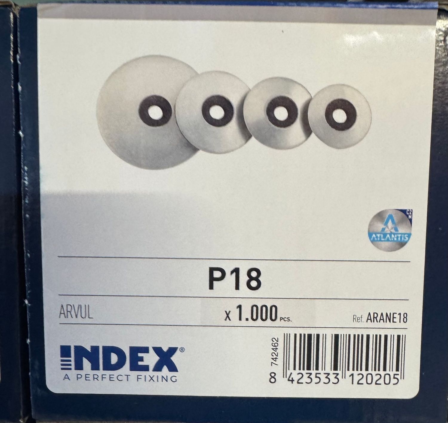 RDL VULCANISEE AVEC JOINT EPDM P18 POUR VIS 6,3 - LA BOITE DE 1000