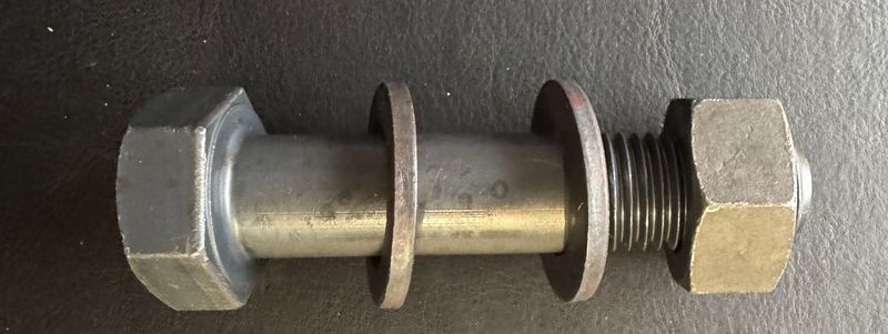 BOULON DE STRUCTURE AVEC DEUX RDL M20X90 - ACIER 10.9 - NOIR