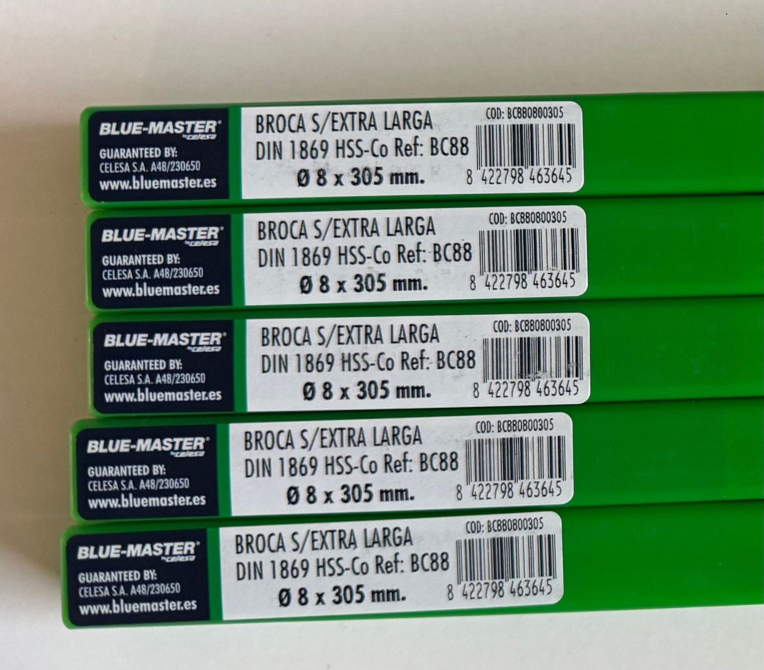 FORET METAL EXTRA LONG COBALT 5% - 8X305