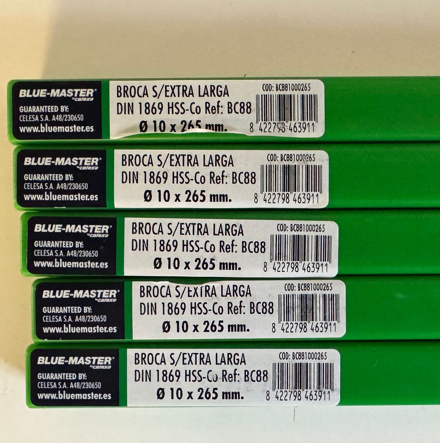 FORET METAL EXTRA LONG COBALT 5% - 10X265