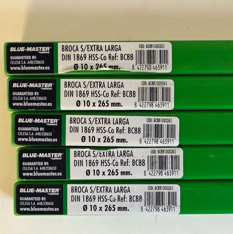 FORET METAL EXTRA LONG COBALT 5% - 10X265