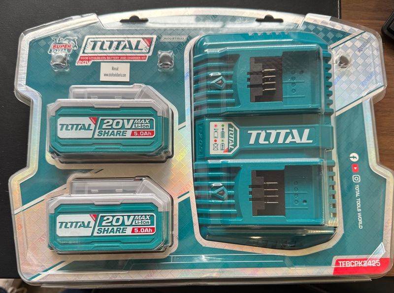 PACK 2 BATTERIES 5 AH + CHARGEUR DOUBLE