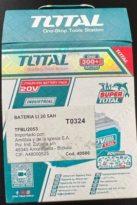 TOTAL - BATTERIE LITHIUM 20V-5AH TOTAL - BATTERIE LITHIUM 20V-5AH