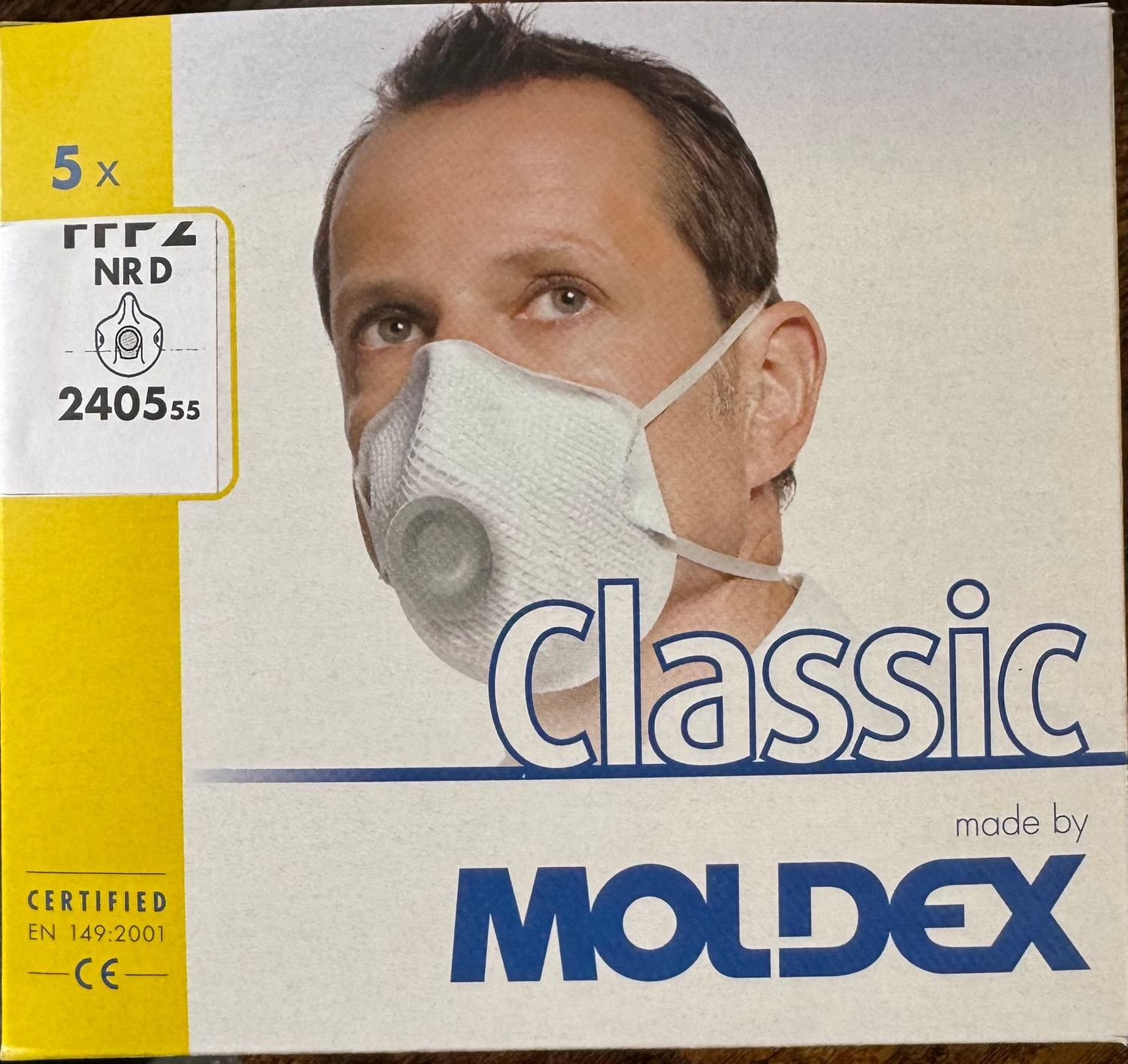 MASQUE CLASSIC MOLDEX - FFP2 - BOITE DE 5