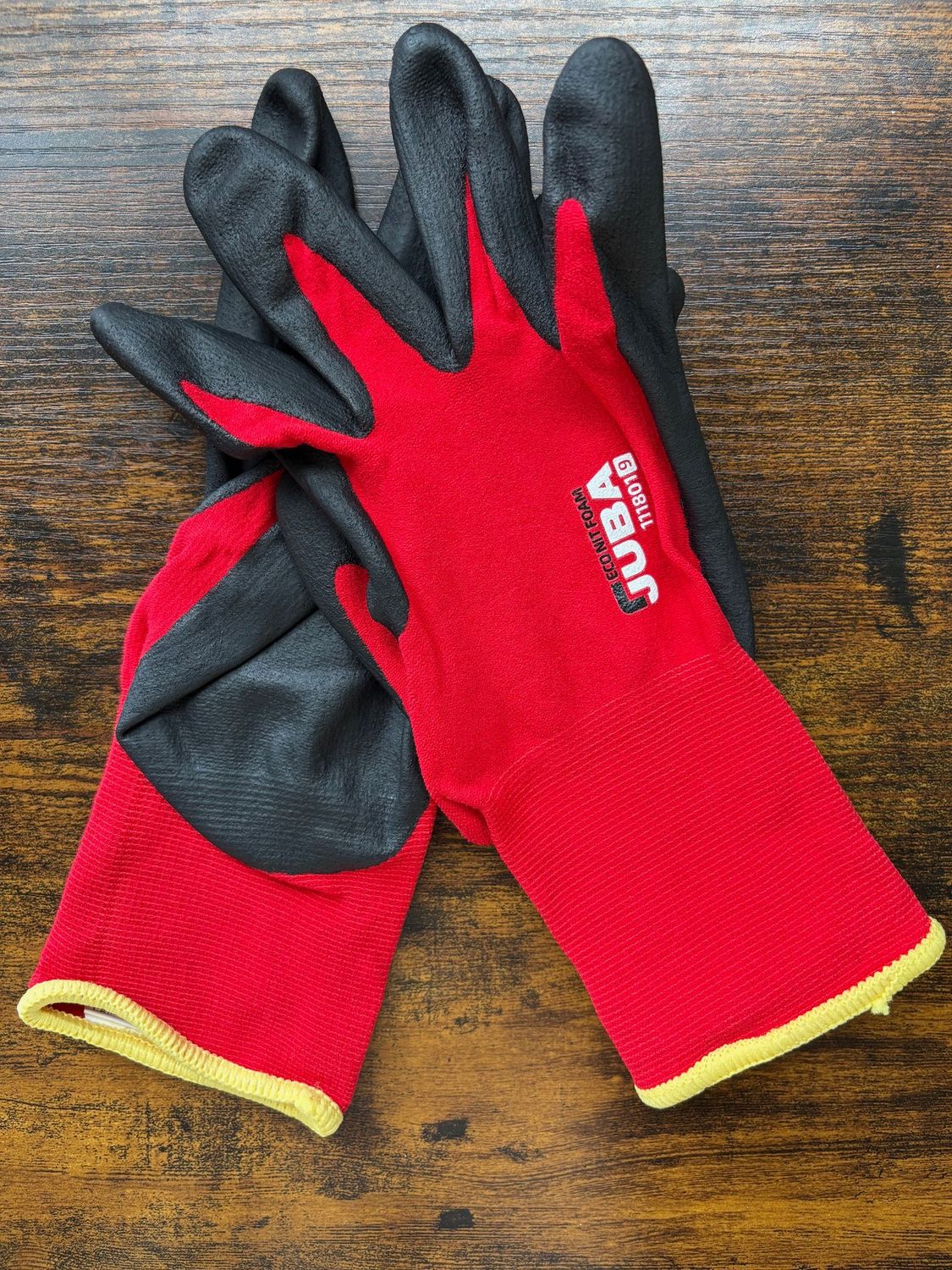 GANTS JUBA - GANTS NYLON/LYCRA AVEC ENDUCTION DE NITRILE FOAM SUR LA PAUME - T9 - SACHET DE 10 PAIRES