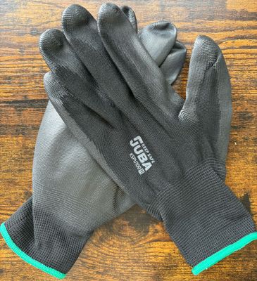 Gants polyester noir avec enduction PU noir sur paume - T11 - sachet de 12 paires Gants polyester noir avec enduction PU noir sur paume - T11 - sachet de 12 paires