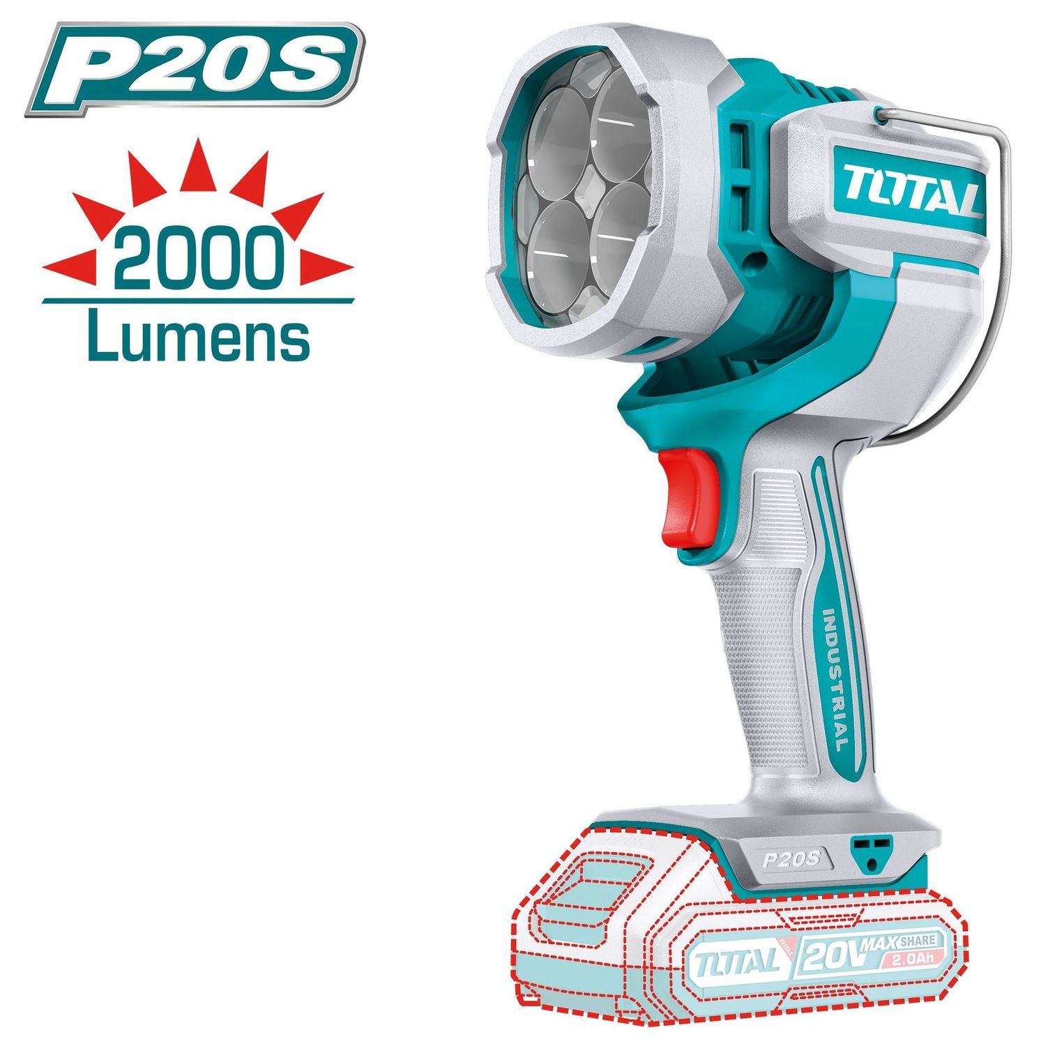 TOTAL - PROJECTEUR LED À BATTERIE