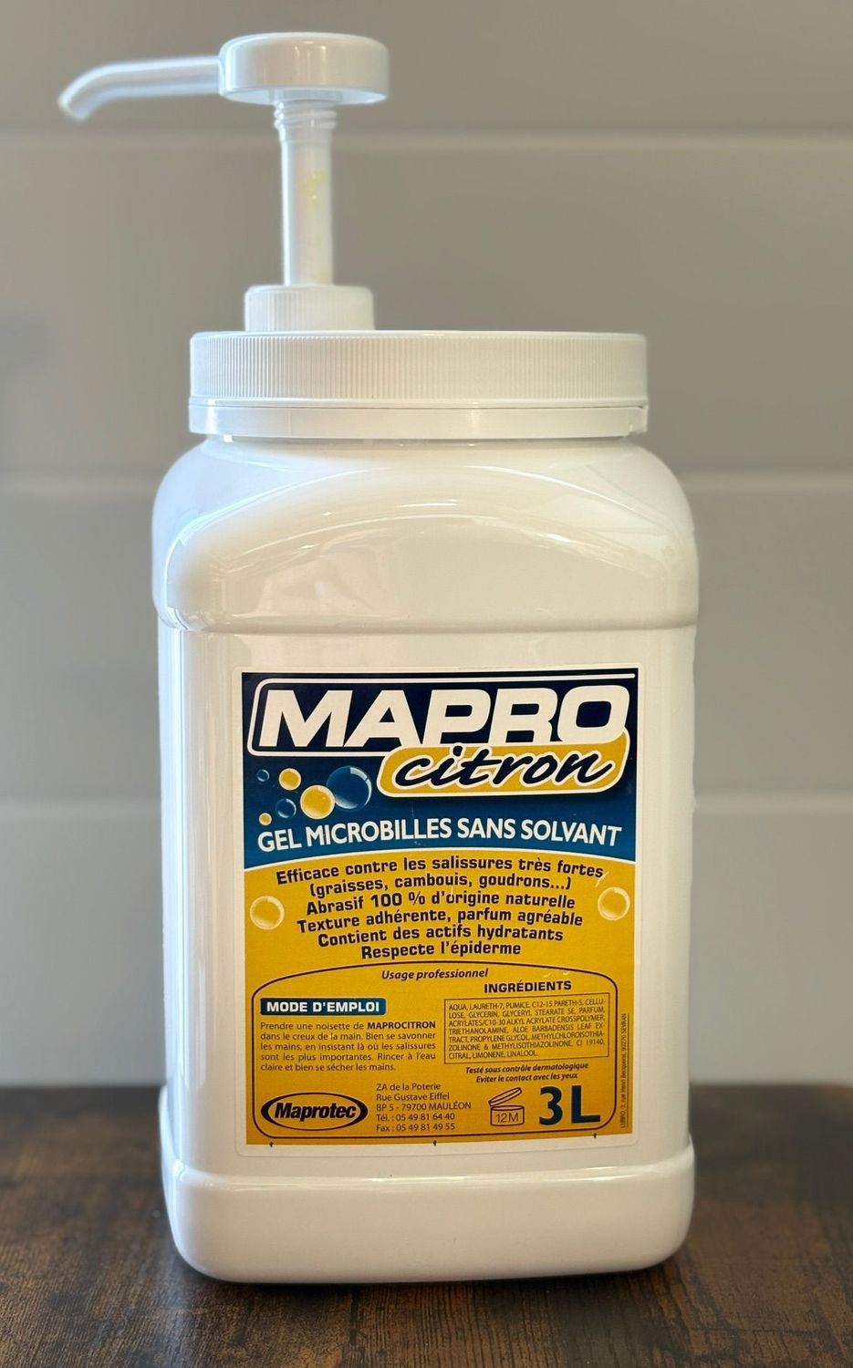 SAVON SANS SOLVANT - MICRO BILLES - AVEC POMPE - 3 LITRES