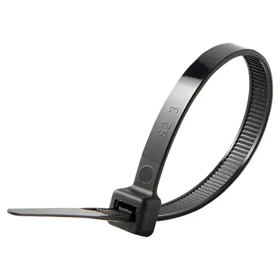 Colliers et embases plastique noir