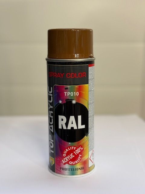 Spray peinture 100% acrylique 400ml - RAL8008 - Marron Olive Spray peinture 100% acrylique 400ml - RAL8008 - Marron Olive