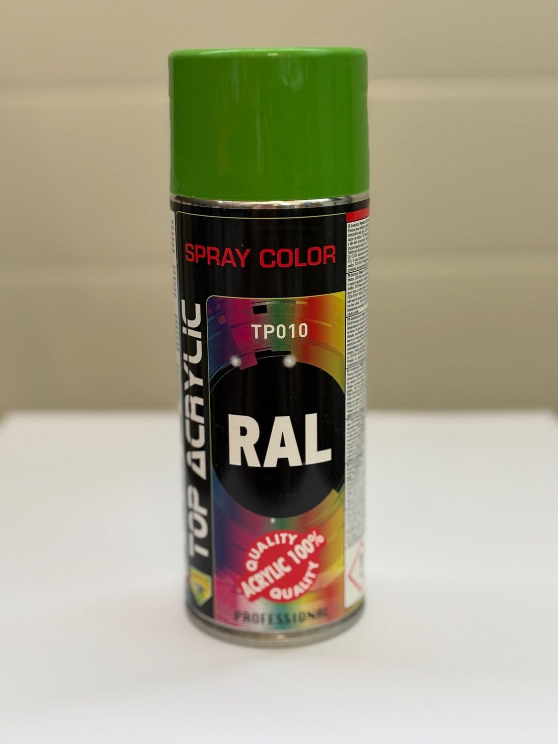 Spray peinture 100% acrylique 400ml - RAL6018 - Vert jaunatre Spray peinture 100% acrylique 400ml - RAL6018 - Vert jaunatre