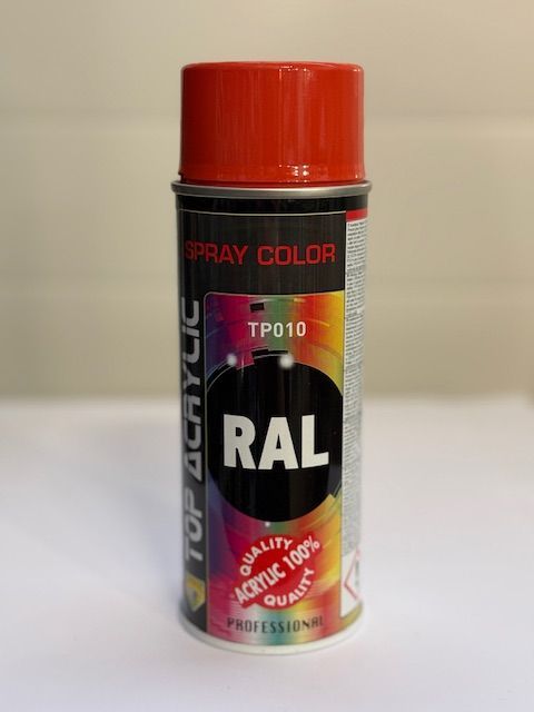 Spray peinture 100% acrylique 400ml - RAL2002 - Orange sanguine Spray peinture 100% acrylique 400ml - RAL2002 - Orange sanguine