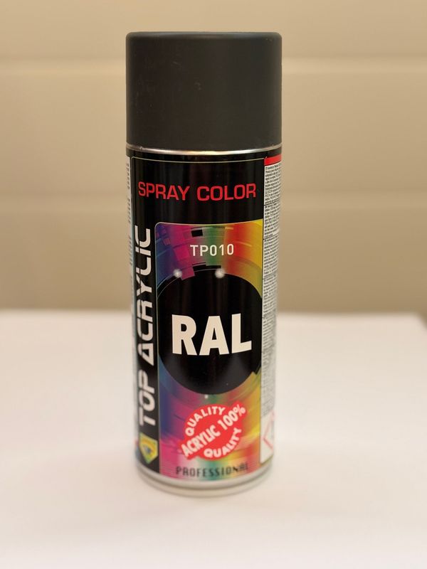 Spray peinture 100% acrylique 400ml - RAL7016 - Gris anthracite mat Spray peinture 100% acrylique 400ml - RAL7016 - Gris anthracite mat