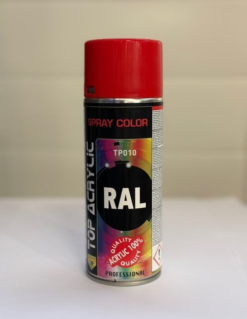 Spray peinture 100% acrylique 400ml - RAL3020 - Rouge signalisation Spray peinture 100% acrylique 400ml - RAL3020 - Rouge signalisation