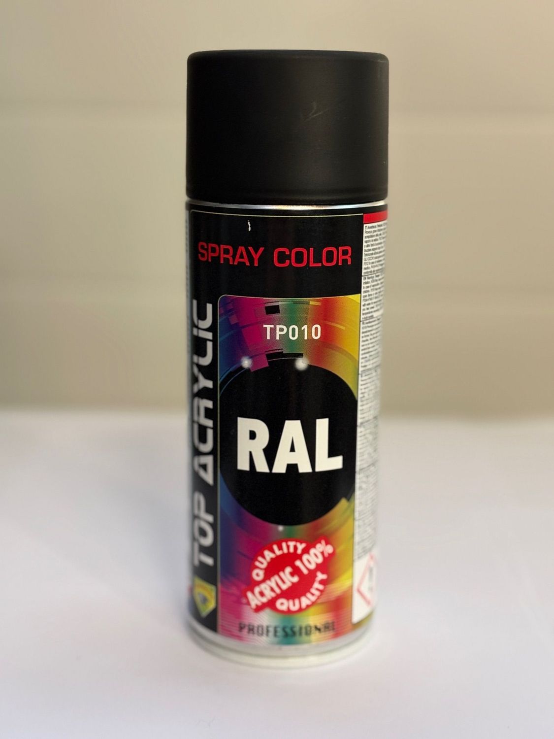 Spray peinture 100% acrylique 400ml - RAL9005 - Noir MAT
