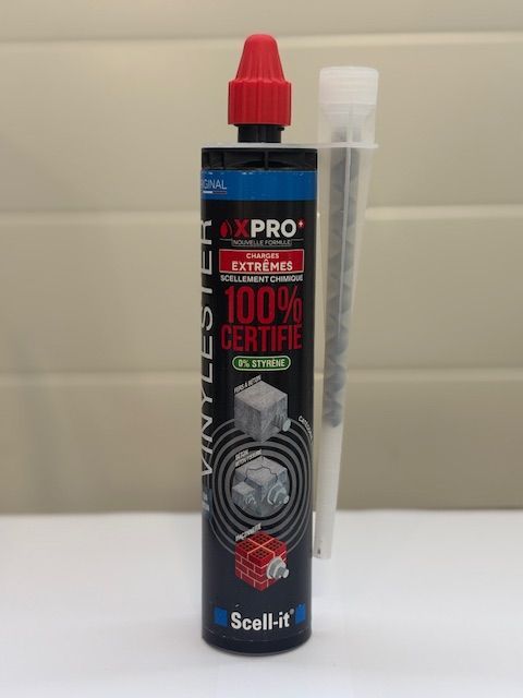 Mortier chimique antisismique C1 - C2 - 300ml