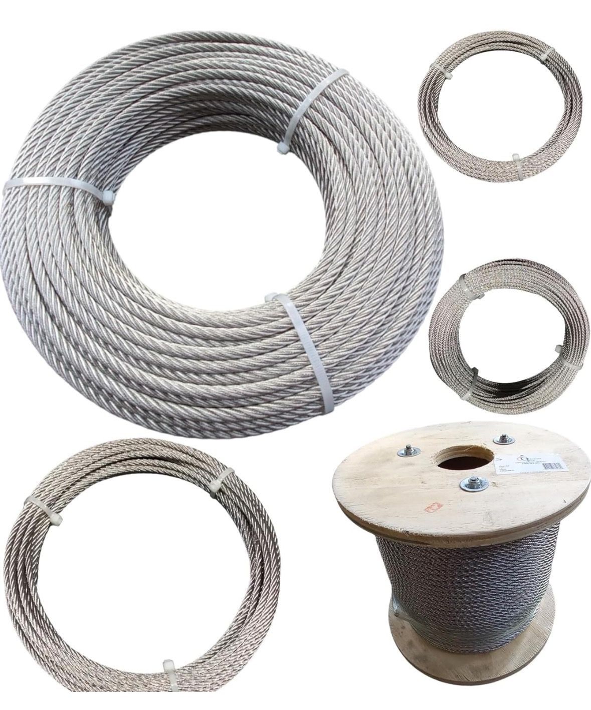 CÂBLE SOUPLE 5mm - INOX A4 - au mètre CÂBLE SOUPLE 5mm - INOX A4 - au mètre