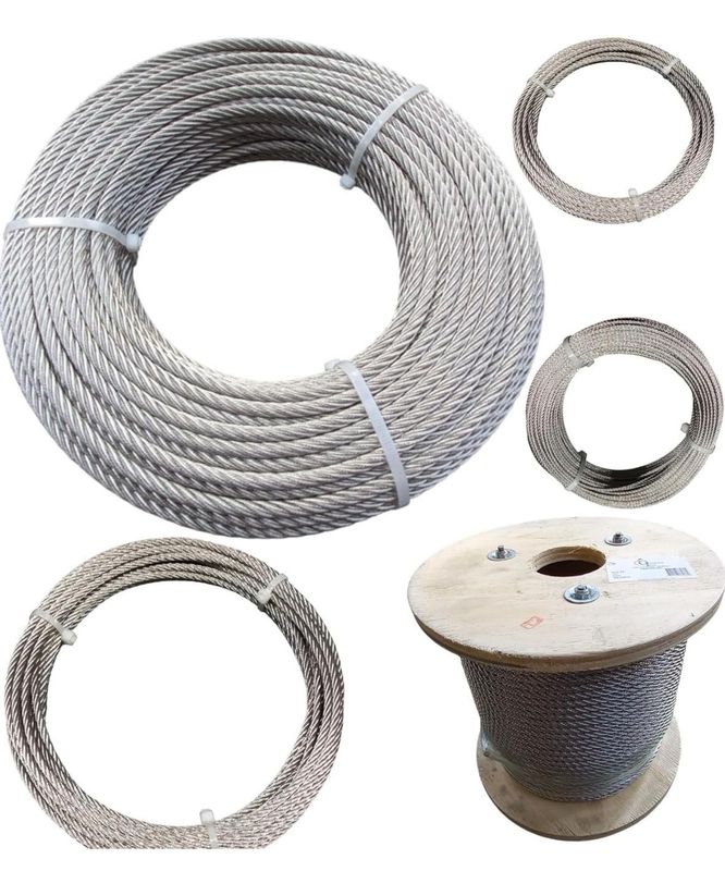 CÂBLE SOUPLE 5mm - INOX A4 - au mètre CÂBLE SOUPLE 5mm - INOX A4 - au mètre