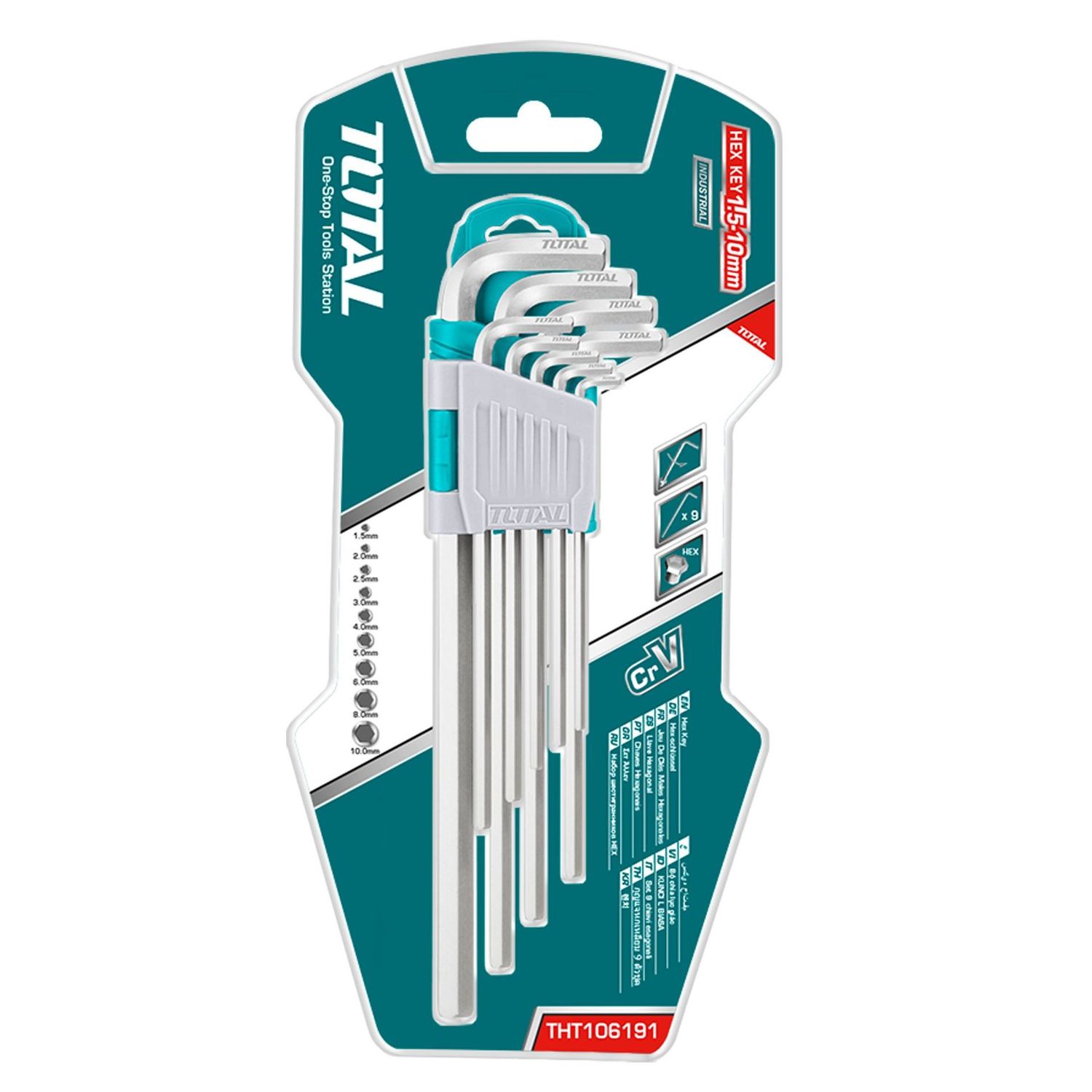 TOTAL - JEU DE 9 CLÉS ALLEN