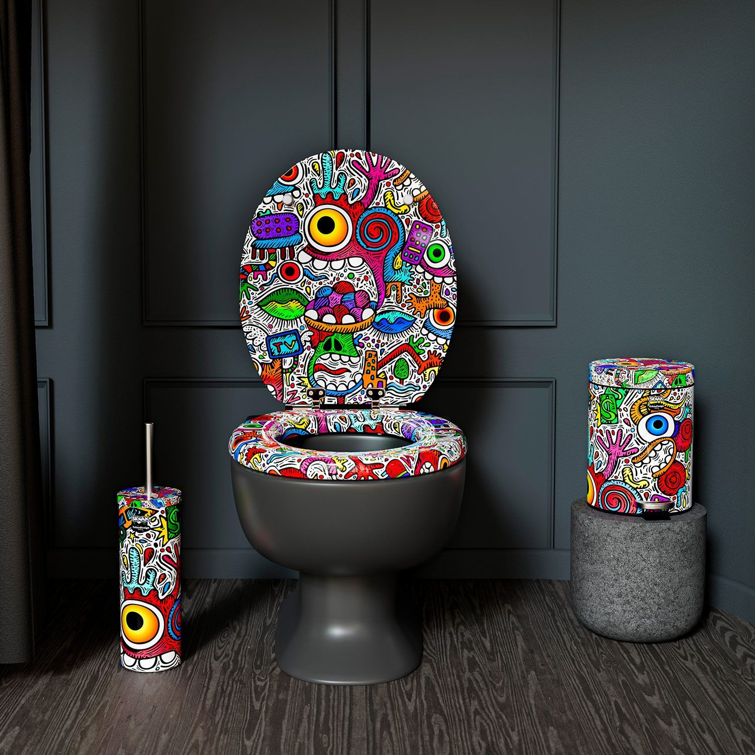 ABATTANT WC CRAZY MANIAC by SKWAC ABATTANT WC CRAZY MANIAC by SKWAC