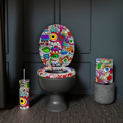 ABATTANT WC CRAZY MANIAC by SKWAC ABATTANT WC CRAZY MANIAC by SKWAC