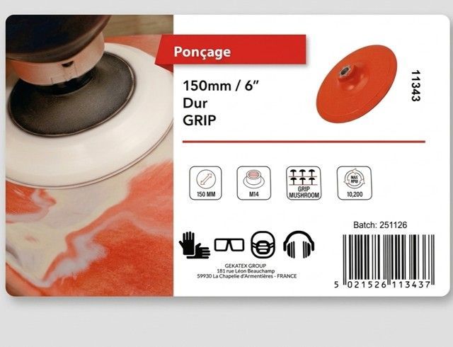 PLATEAU POUR ABRASIF MEDIUM - 150mm