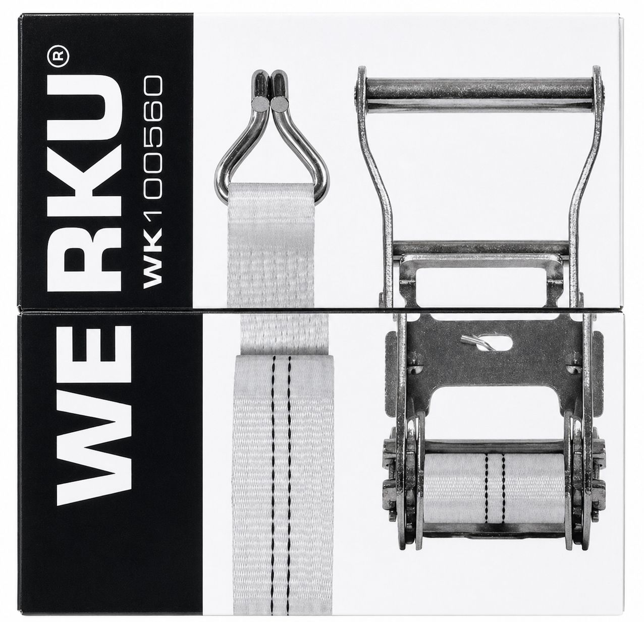 SANGLE D'ARRIMAGE À CLIQUET - 2000kgs - 6m