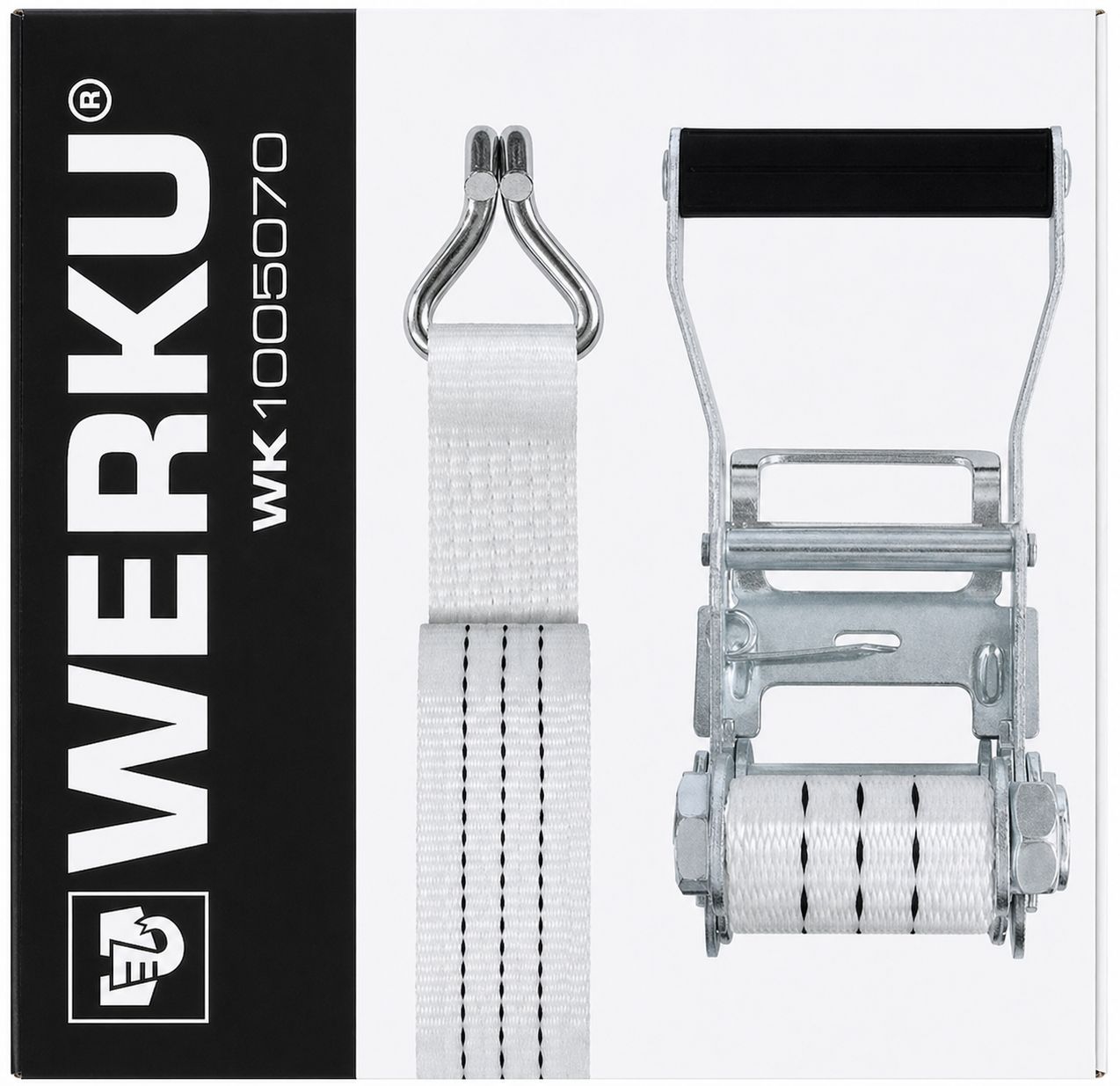 SANGLE D'ARRIMAGE À CLIQUET - 3000kgs - 8m