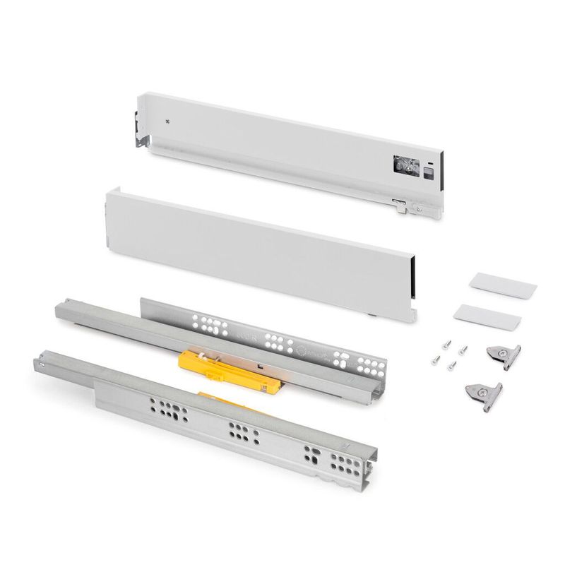 Tiroir extérieur Vertex Push Synchro hauteur 93mm, 40kg, profondeur 350mm