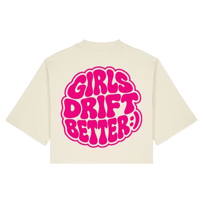 KOSZULKA TOP OVERSIZE "GIRLS DRIFT BETTER"