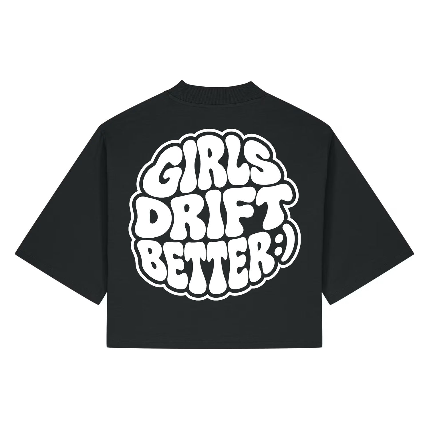 KOSZULKA TOP OVERSIZE "GIRLS DRIFT BETTER"