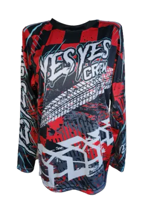 RED, LONG SLEAVED ENDURO/MOTOCROSS TOPS