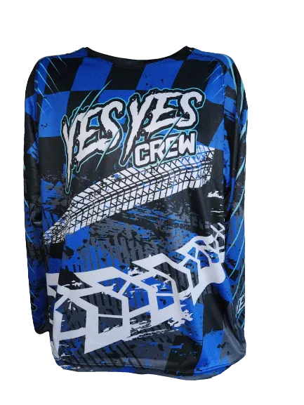 BLUE, LONG SLEEVED ENDURO/MOTOCROSS TOPS