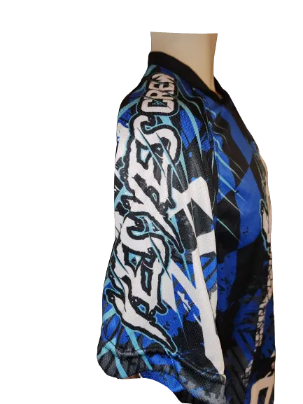 BLUE, LONG SLEEVED ENDURO/MOTOCROSS TOPS