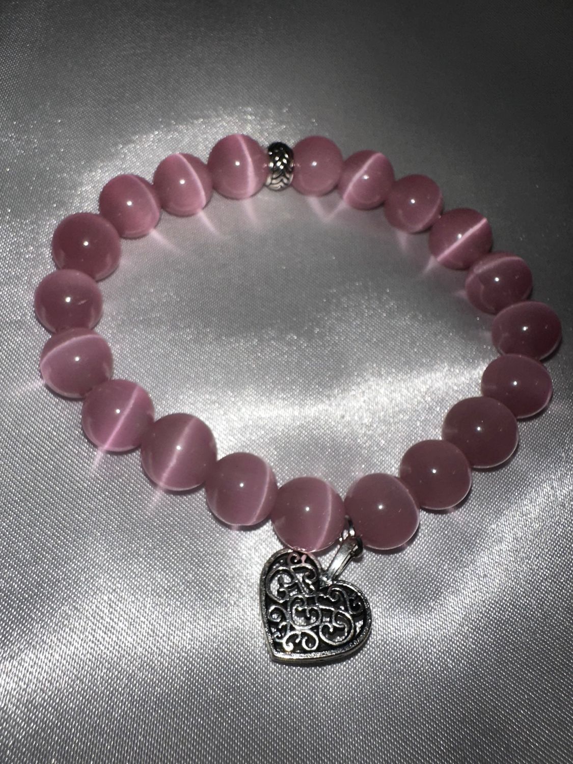 ​Pink Cat Eye Bracelet
