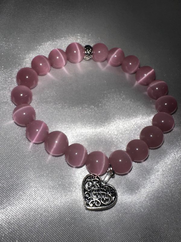 ​Pink Cat Eye Bracelet