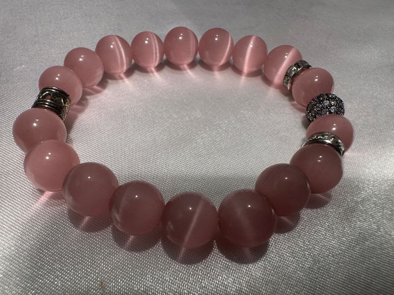 Pink Cat Eye Bracelet