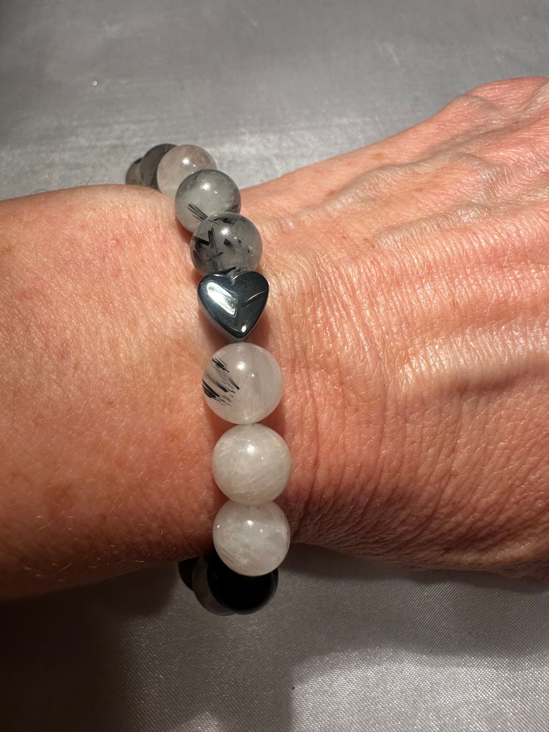 Black Rutilated Quartz Bracelet
