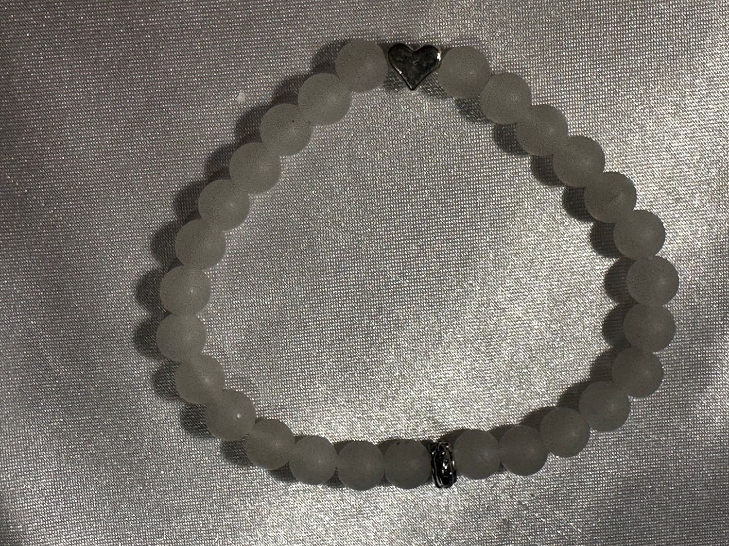 Frost White Jade Bracelet