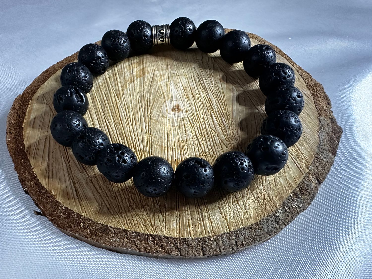 Natural Lava Stone Bracelet for Men