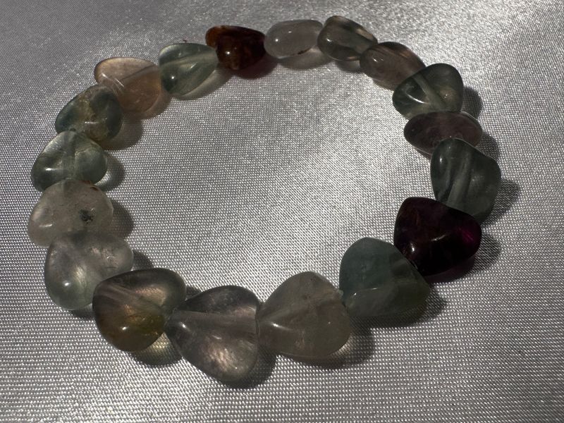 Fluorite Hearts Bracelet