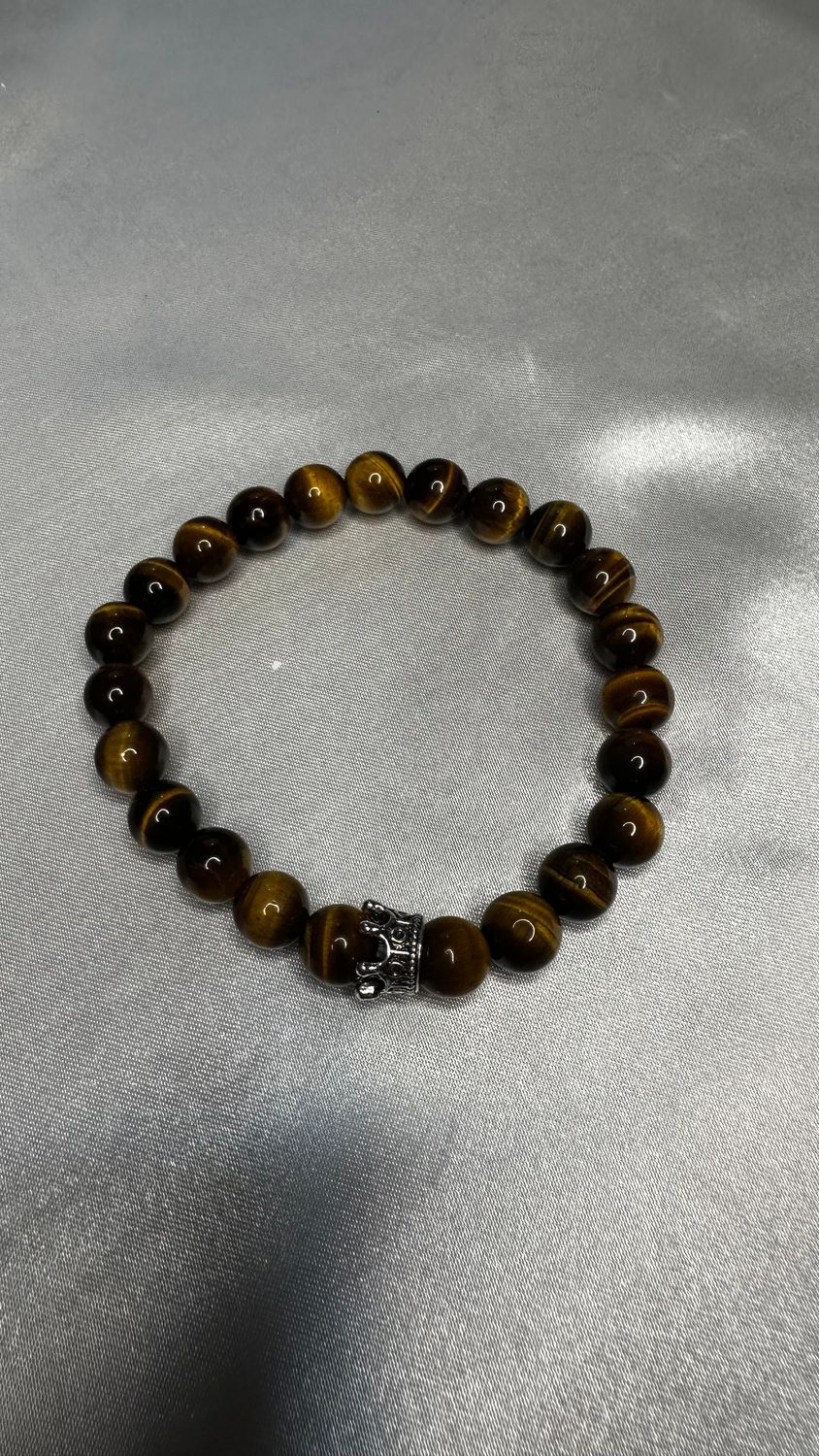 Brown Tiger&#39;s Eye Men&#39;s Bracelet