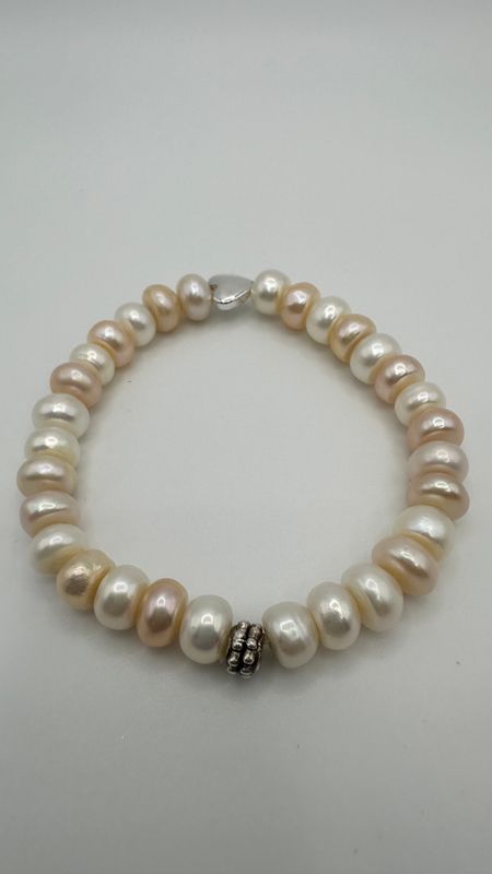 White and Pale Pink Pearls