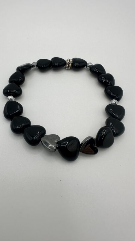 Black Obsidian Hearts