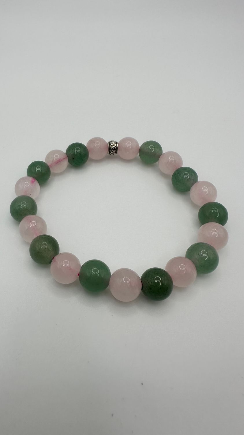 Rose Quartz &amp; Green Aventurine
