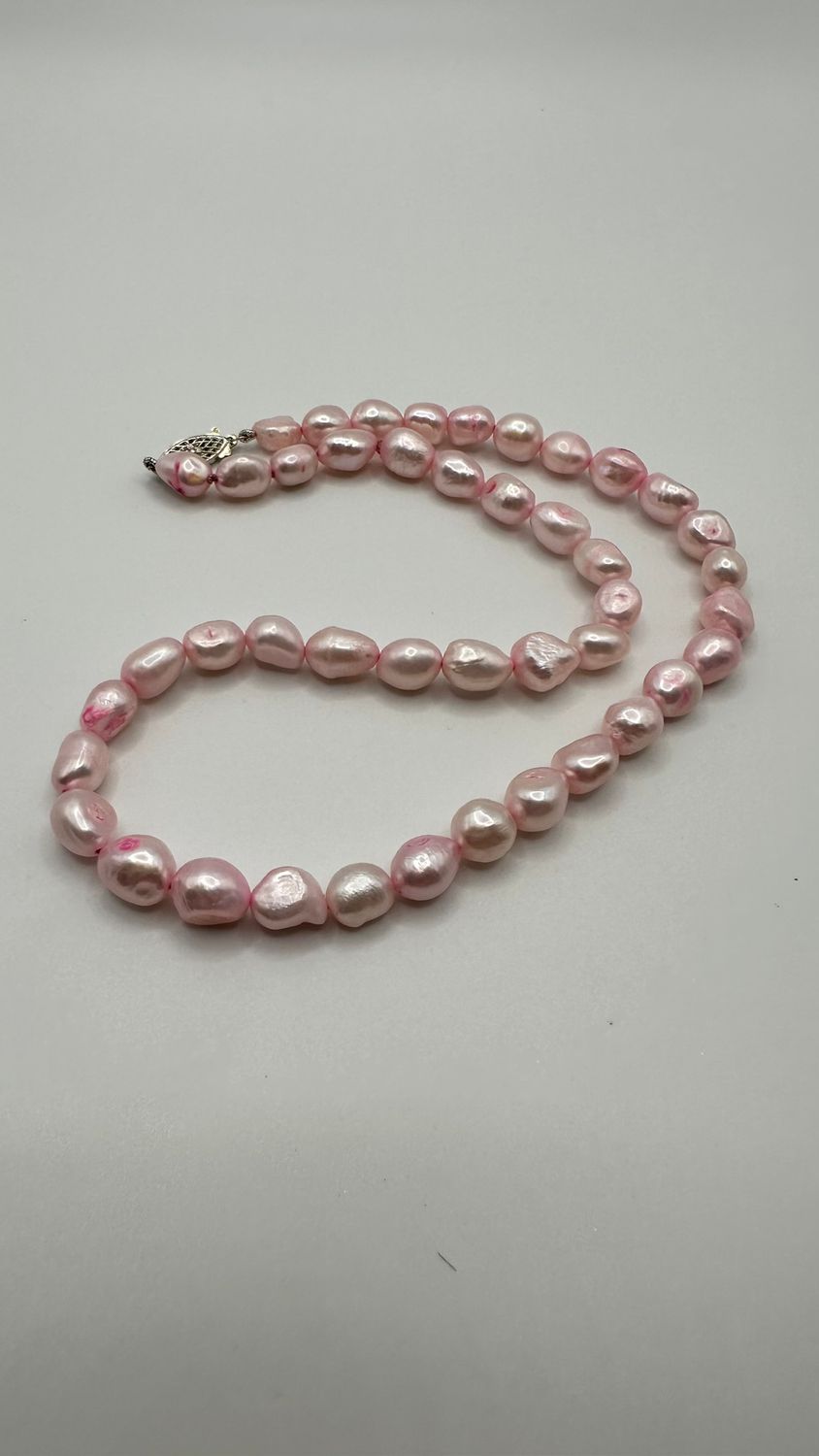 Pink Pearl Necklace