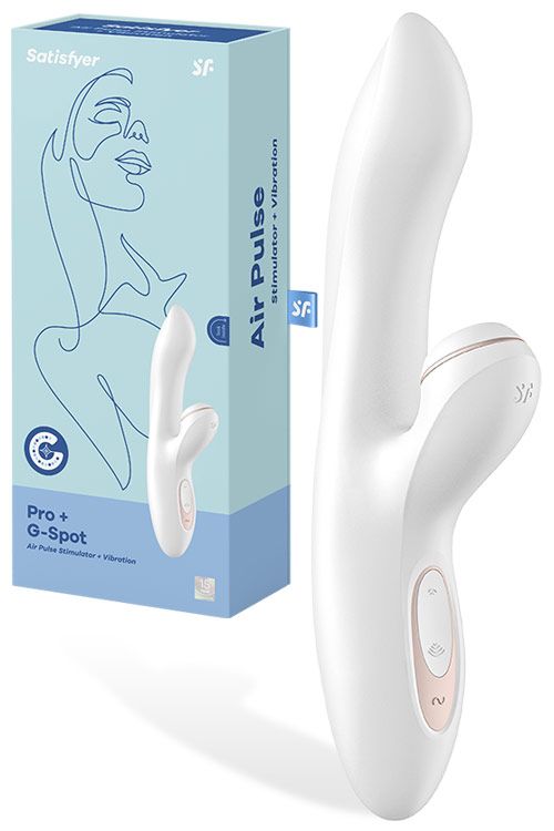 Satisfyer Pro Plus G Spot 8.7&quot; Rabbit Vibrator with Clitoral Suction