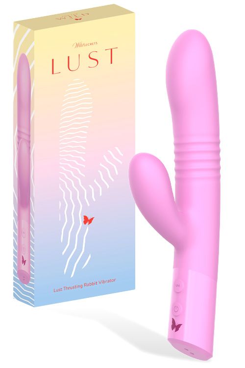 Wild Secrets Lust 10&quot; Thrusting Rabbit Vibrator