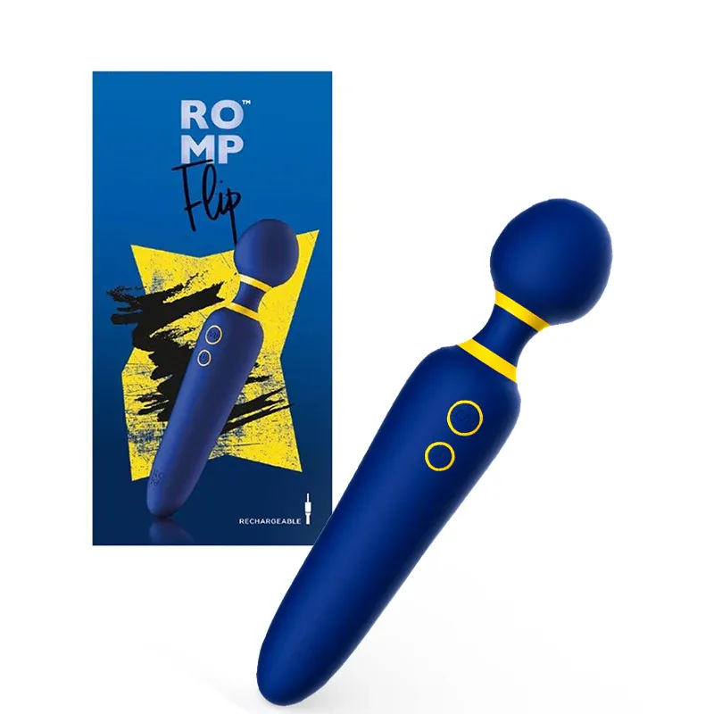 ROMP Flip - Cordless Rechargeable &amp; Waterproof Vibrating Massage Wand